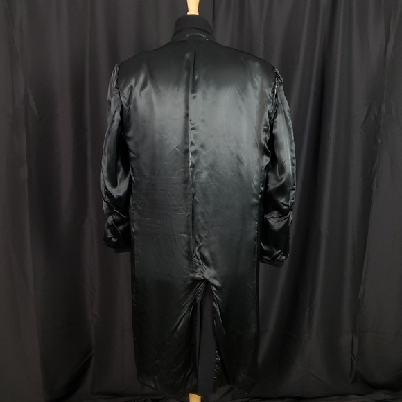 Ing. Loro Piana & C. Black Cashmere Trench Over Coat Duster 52 42 Made in Italy - Picture 3 of 7